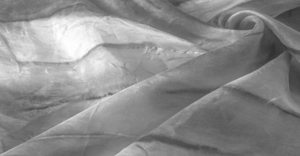 Μαύρο Και Άσπρο Ύφασμα Ραβδώσεις Από Γκρι Κηλίδες Λευκό Φόντο — Φωτογραφία Αρχείου