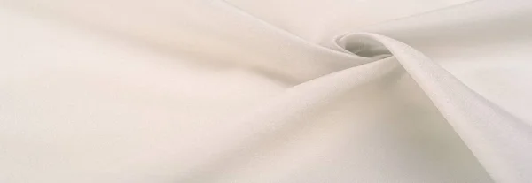 綿とシルクの組み合わせでスチールソフトクリームシルク 薄いクリームの色合いの背景パターンと セピアベージュ 背景色 — ストック写真