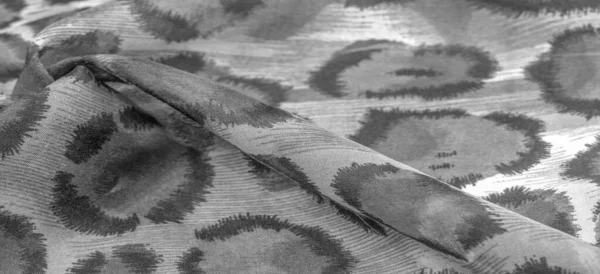 Tessuto Seta Monocromatica Pelle Ghepardo Tema Della Savana Africana Texture — Foto Stock