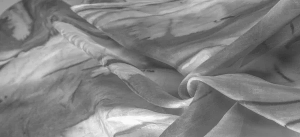 Fekete Fehér Szövet Szürke Foltokkal Fehér Háttérrel Absztrakt Tervező Szövet — Stock Fotó