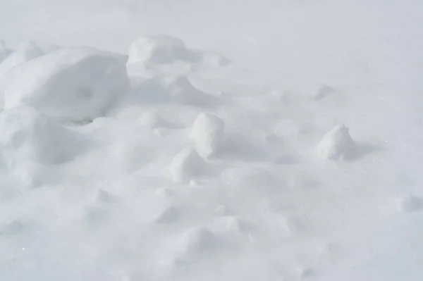 Beautiful Snow Texture Consists Individual Ice Crystals Grow Suspended Atmosphere — Stock Photo, Image