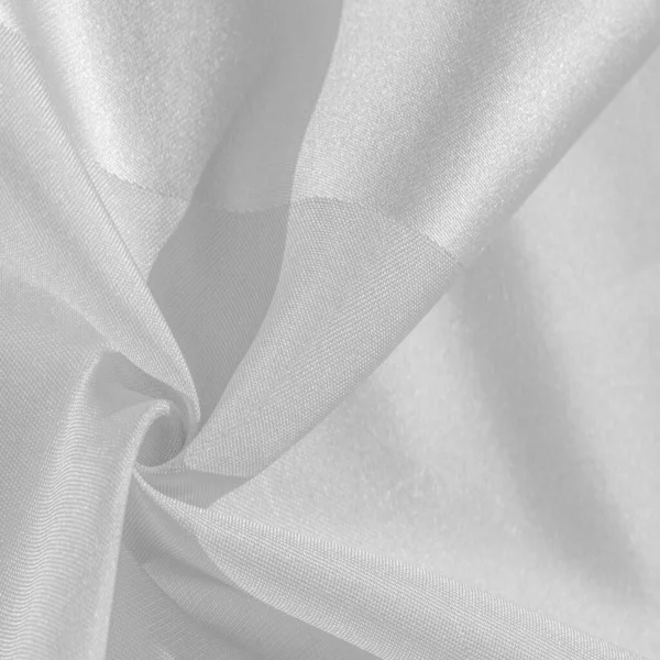 Silke Vitt Vit Grå Satin Konsistens Det Silver Tyg Silke — Stockfoto