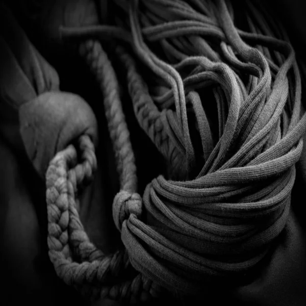 Unraveling Rope Isolated On White Background Stock Photo