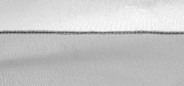 Texture Modello Sfondo Tessuto Seta Bianca Con Una Sottile Lucentezza — Foto Stock