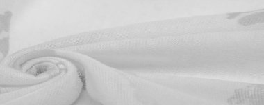 Doku, arkaplan, zemin bağlam, sevgi, folyo alan, dudak izi olan siyah beyaz ipek kumaş.