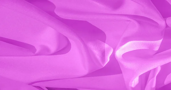 Tecido Seda Rosa Tecido Cetim Liso Textura Fundo Padrão — Fotografia de Stock