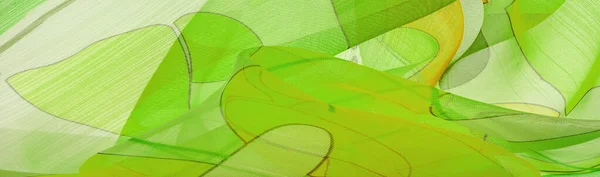 Grüne Weiße Und Gelbe Geometrische Farben Ähnlich Einem Schleier Aus — Stockfoto