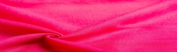 Шовкова Тканина Червоного Кольору Гранд Текстура Поверхні Дрібними Зернами Рум — стокове фото
