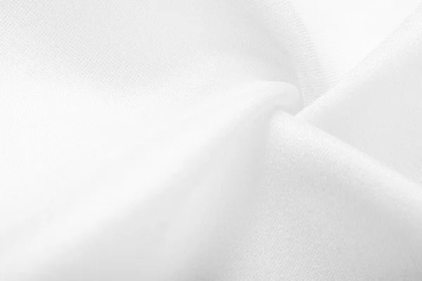 Λαμπερό Λευκό Μεταξωτό Σιφόν Φτερουγίζει Στον Άνεμο Σαν Μαργαρίτα Λάμπει — Φωτογραφία Αρχείου