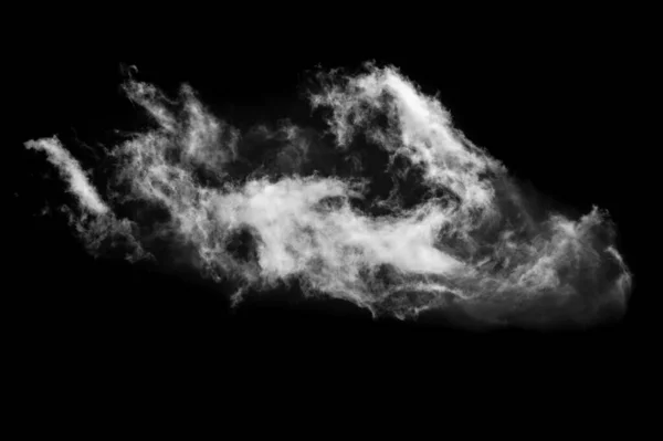 Cielo Nubes Aisladas Sobre Fondo Negro Cerca Fotografía Diseñador — Foto de Stock