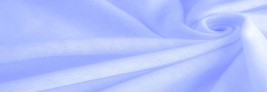 Mavi kumaş, lüks kumaşın soyut arkaplanı ya da dalgaların sıvı ipek dokusu ya da dalgalı kıvrımlar. arka plan ya da zarif duvar kağıdı tasarımı. Pamuk dokusu, doğal kumaş ve boya.