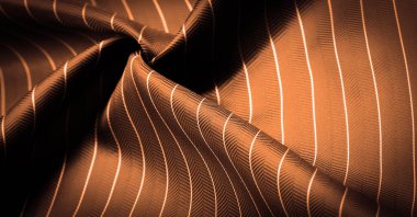 dark brown silk fabric with a thin white stripe, textured pattern, composite textile, noble fabric .textured drawing, composite textiles