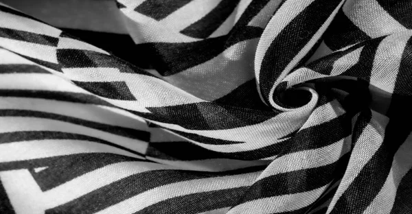 Fabric Striped Print Black White Get Very Best Unique Custom — Stock Photo, Image