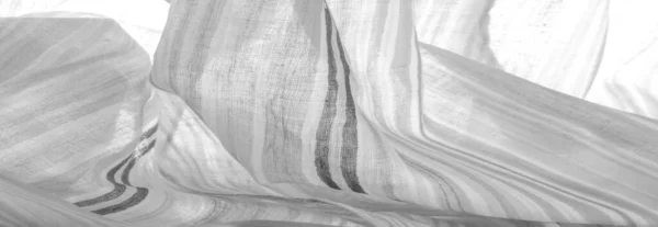 Textur Hintergrund Muster Weiße Streifen Baumwollstoff Mapudungun Poncho Decke Wollstoff — Stockfoto