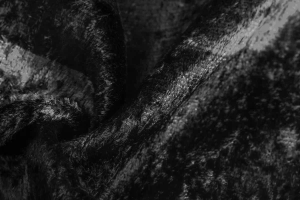 Чорно Біла Оксамитова Тканина Щільна Тканина Шовку Бавовни Або Нейлону — стокове фото
