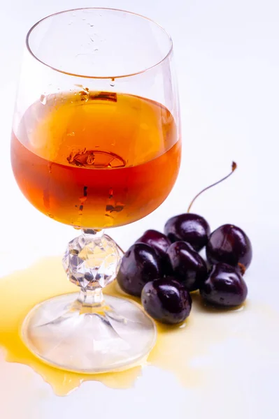 Cognac Glass High Quality Brandy Genuinely Distilled Cognac West France — Stock Photo, Image