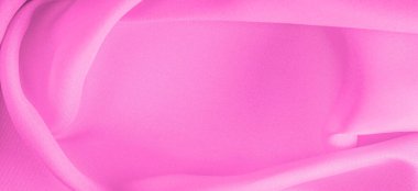 Pembe ipek kumaş, zarif, dalgalı, kırmızı pembe saten lüks kumaş, soyut tasarım. arkaplan dokusu, desen