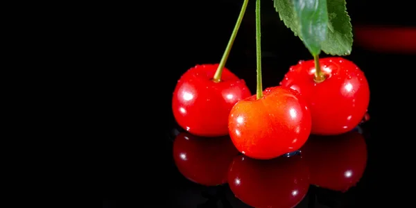 Cherries Merry Cherries Provide Low Nutrient Content 100 Serving Only — стоковое фото
