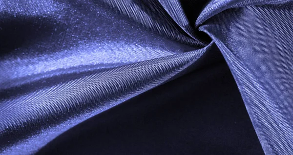 Tela Seda Azul Marino Bondi Azul Fotografía Alta Definición Textura — Foto de Stock
