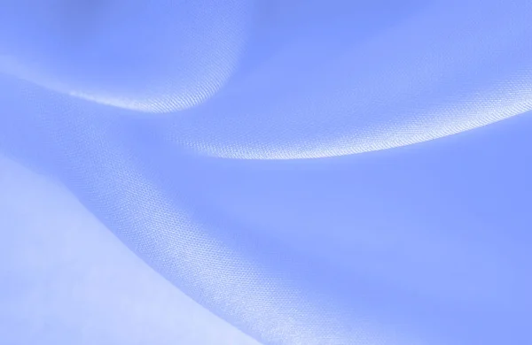 Tessuto Seta Blu Pallido Elegante Seta Blu Liscia Tessuto Raso — Foto Stock