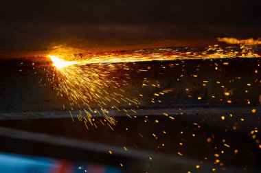 Spatter of a metallic spark. Splashes are droplets of molten metal that splash out of the cut onto your job or you. Liquefied drops