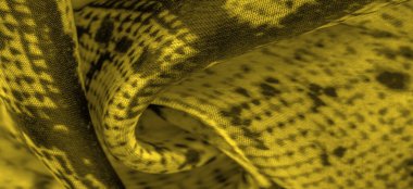 Kare desenli sarı kumaş, parlak sarı kumaşın yakın plan dokusu. arkaplan, doku, desen,