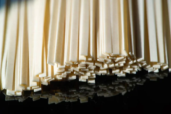 Linguine Pasta Linguini Usually Made Both White Flour Whole Grains — Φωτογραφία Αρχείου