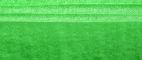 Bright Green Material Silk Exceptionally Smooth Soft Beautiful Smooth Texture — Stock Photo, Image