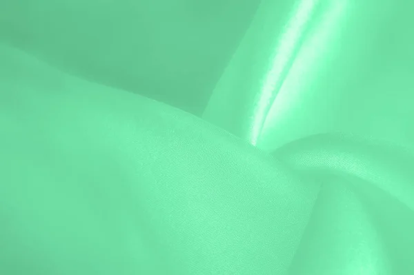 Зелена Бліда Шовкова Тканина Гладенький Червоний Шовк Або Розкішна Атласна — стокове фото