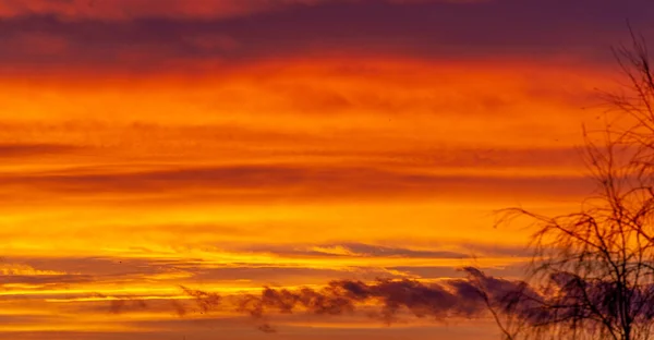 Krásné Ranní Nebe Pomerančově Modré Barvy Nebeské Abstraktní Letní Mírné — Stock fotografie