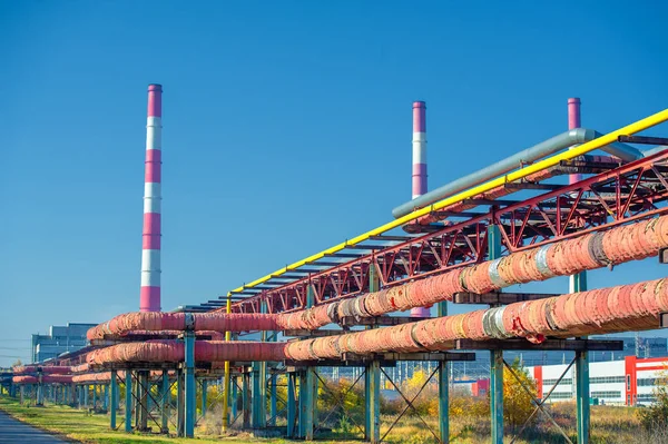 Industrielandschaften Sind Eine Tatsache Der Unsere Aufmerksamkeit Gilt Weil Sie — Stockfoto