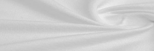 White Knitted Fabric Abstract Pattern Texture Background — Stock Photo, Image
