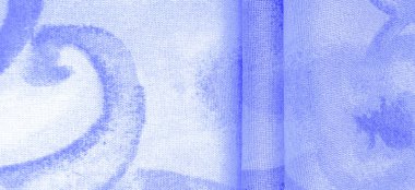 blue fabric texture with abstract blue print. luxury as abstract background. Luxury Christmas background. Fabric, delicate. Texture, Pattern. Smooth elegant