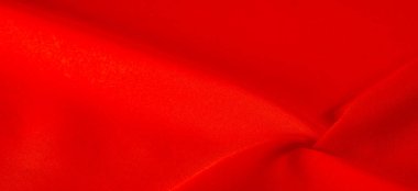 Kırmızı ipek kumaş, yakut rengi ipek kumaş, doku arka planı, makro. soyut tasarım.