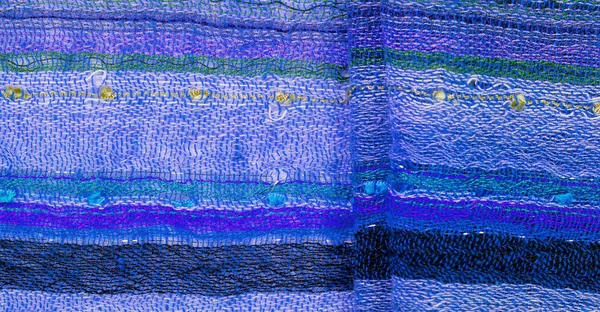 Blue Wool Scarf Quality Delicate Scarf Gives Elegant Upscale Look — Φωτογραφία Αρχείου