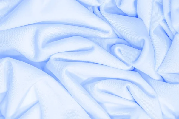 Fabric Silk Pale Blue Texture Background Silk Fabric Has Shiny — Stockfoto
