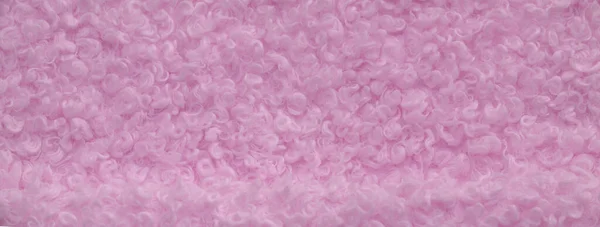 Faux Fur Pale Pink Color Imitation Karakul Lamb Skin Known — Stock Photo, Image