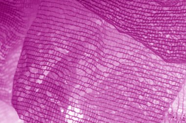 Kırmızı tül kumaş dokusu, yumuşak malzemeli lüks tül kumaş deseni..