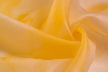 Pastel bej ve sarı tonlarda ipek kumaş, sepia pastel sarı kremsi bej tonda kumaş duvar kağıdı desenli arka plan: sevimli doğal desenli tekstil fotoğrafı