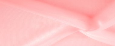 red pink silk fabric. a fine, strong, soft, lustrous fiber produced by silkworms in making cocoons and collected to make thread and fabric. Texture. Background.