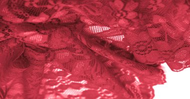 Red lace. This stunning and sophisticated fabric will be a true work of art. Intense red with delicate lace patterns that we love so much; unique, elegant and vibrant.
