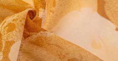 Soyut sarı ipek şifon kumaş. Süt renkli tafta ipek kumaş sanatsal tasarım. Doku. Geçmişi. şablon.