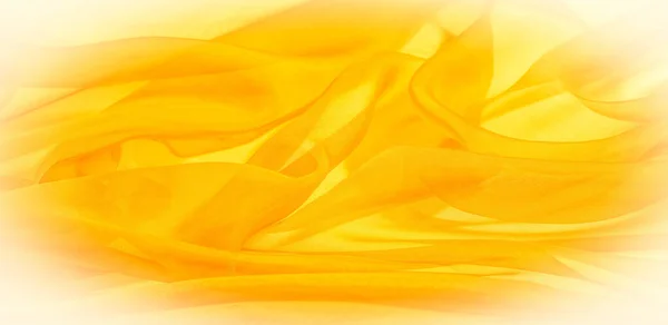 Textura Tecido Seda Amarela Fundo Abstrato Tecido Amarelo Luxuoso Ondas — Fotografia de Stock