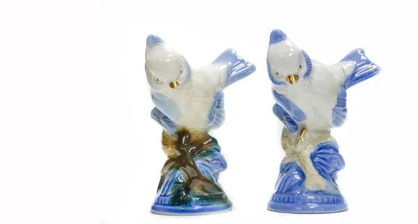 Figurine Image Tit Painted Porcelain Collectibles Swap Meet Antiques Art — Zdjęcie stockowe