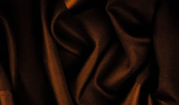 Texture Pattern Sepia Silk Fabric Silk Satin Weaving Differs Density — Stock Photo, Image