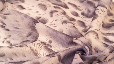 Afrika tarzı kahverengi ipek kumaş. Tasarımcı, doku deseni, arkaplan koleksiyonu.