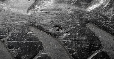 Lastik izi aşınmış. Doku, arkaplan, desen