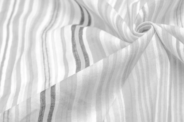 Texture Background Pattern White Stripes Cotton Fabric Mapudungun Pontro Poncho — Stock Photo, Image