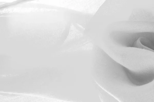 Шовкова Тканина Білому Гранд Текстура Поверхні Дрібними Зернами Біло Сіра — стокове фото
