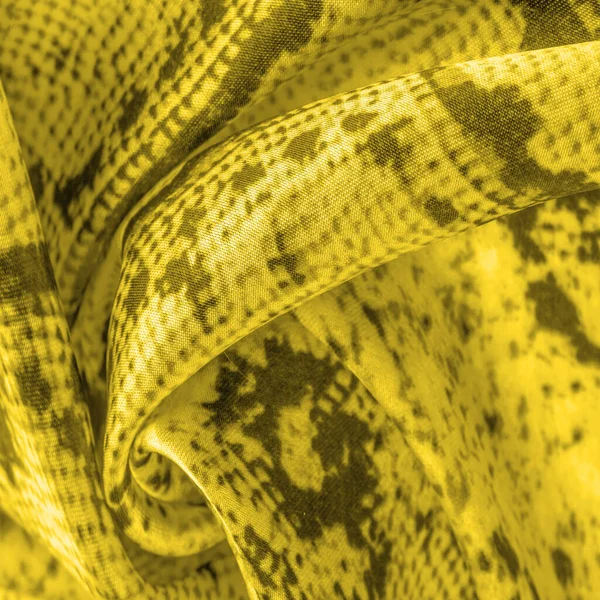 Tecido Amarelo Com Padrão Quadrados Textura Fundo Tecido Amarelo Brilhante — Fotografia de Stock